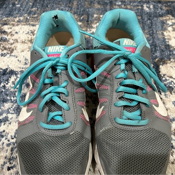 Nike Dart X PolySorb Gray & Blue Tennis Shoes Size 8 - Picture 6 of 13